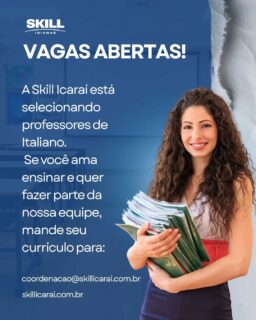 Gostaria de fazer parte da nossa equipe? Mande o seu currículo! 🇮🇹🇮🇹🇮🇹