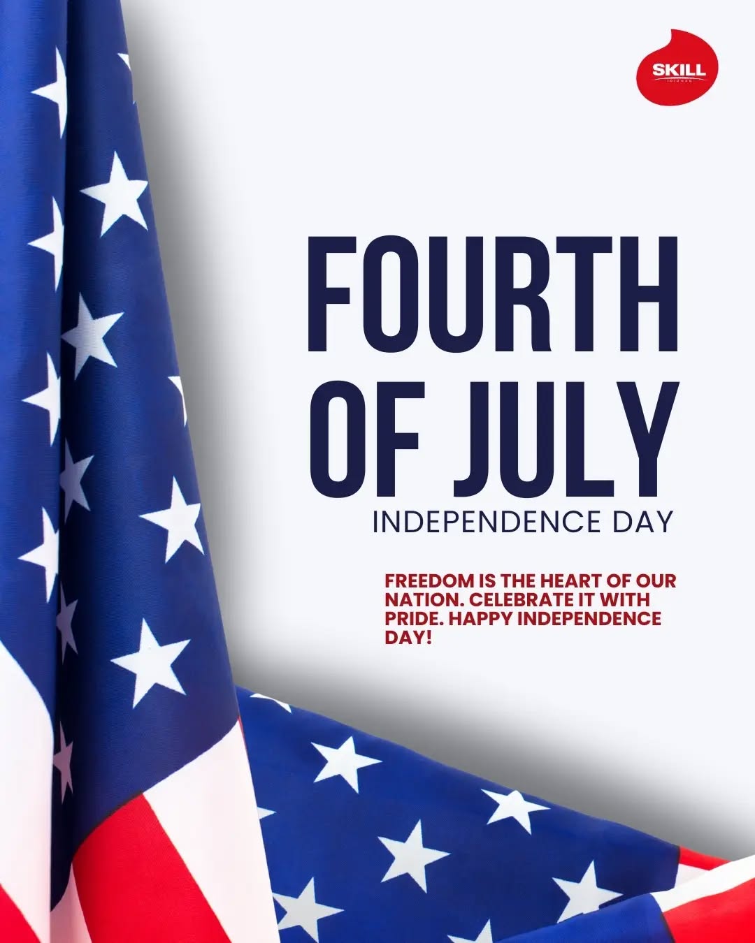 Hoje é dia de celebrar a Independência dos Estados Unidos! Uma data que marca a conquista da liberdade e faz parte da história do país! Happy Independence Day! 🇺🇸🇺🇸🇺🇸